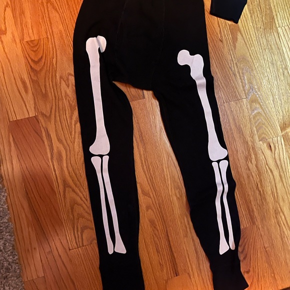 Supreme Hanes Beefy Thermal black Skeleton fit S/P 34-36 top size S/P 30-32 new - Picture 2 of 7